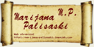 Marijana Pališaški vizit kartica